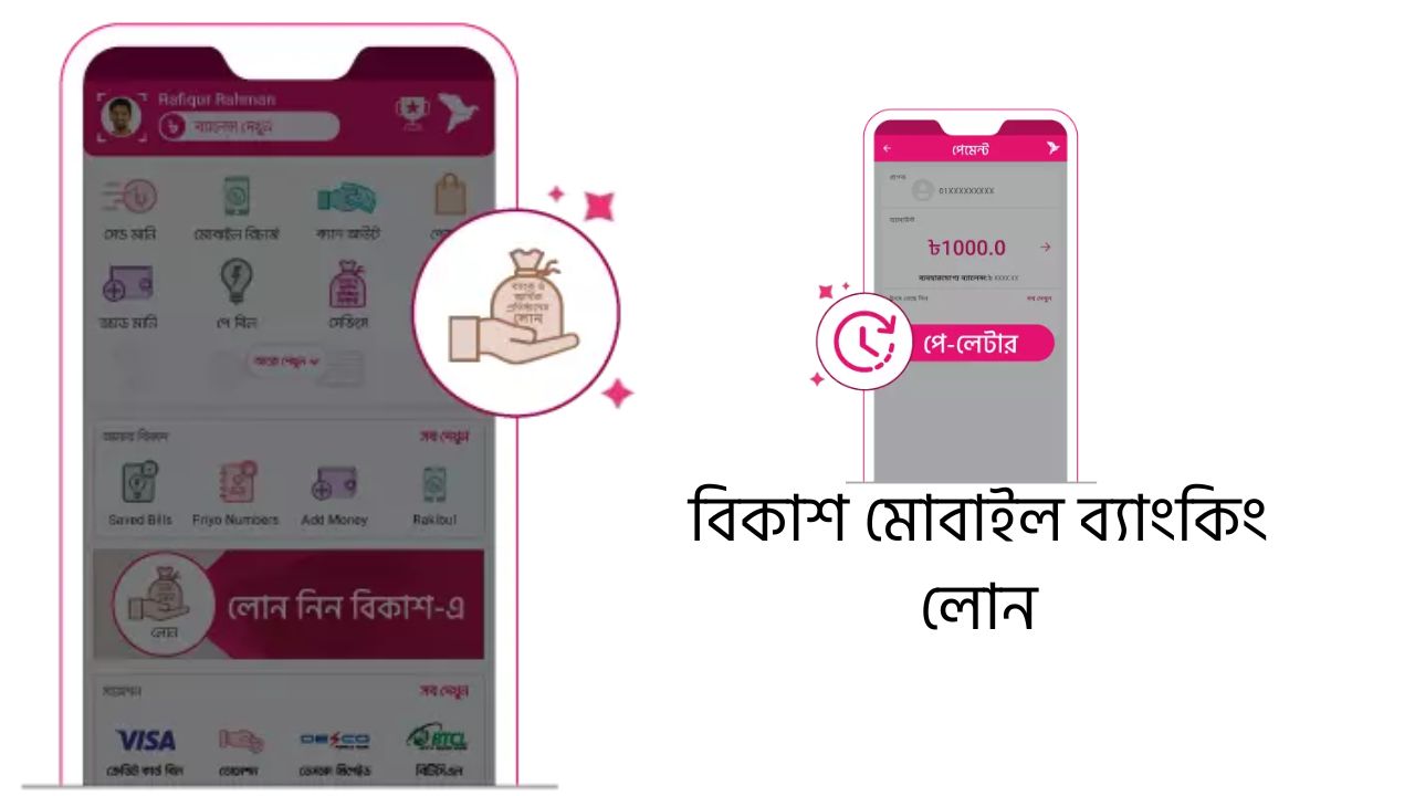 বিকাশ মোবাইল ব্যাংকিং লোন
