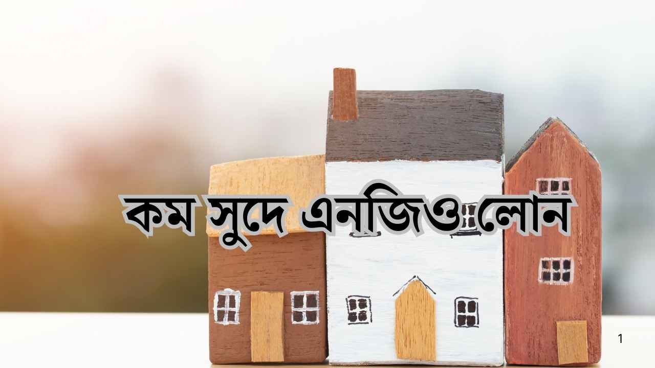 কম সুদে এনজিও লোন